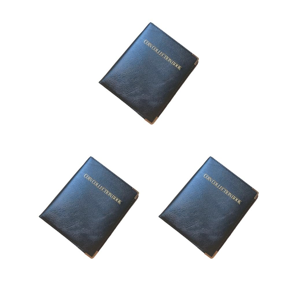 3 zestaw 480 kieszeni kolekcja monet album książki organizer rocznica karty przechowywanie torba uchwyt albumy gospodarstwo domowe biuro akademik