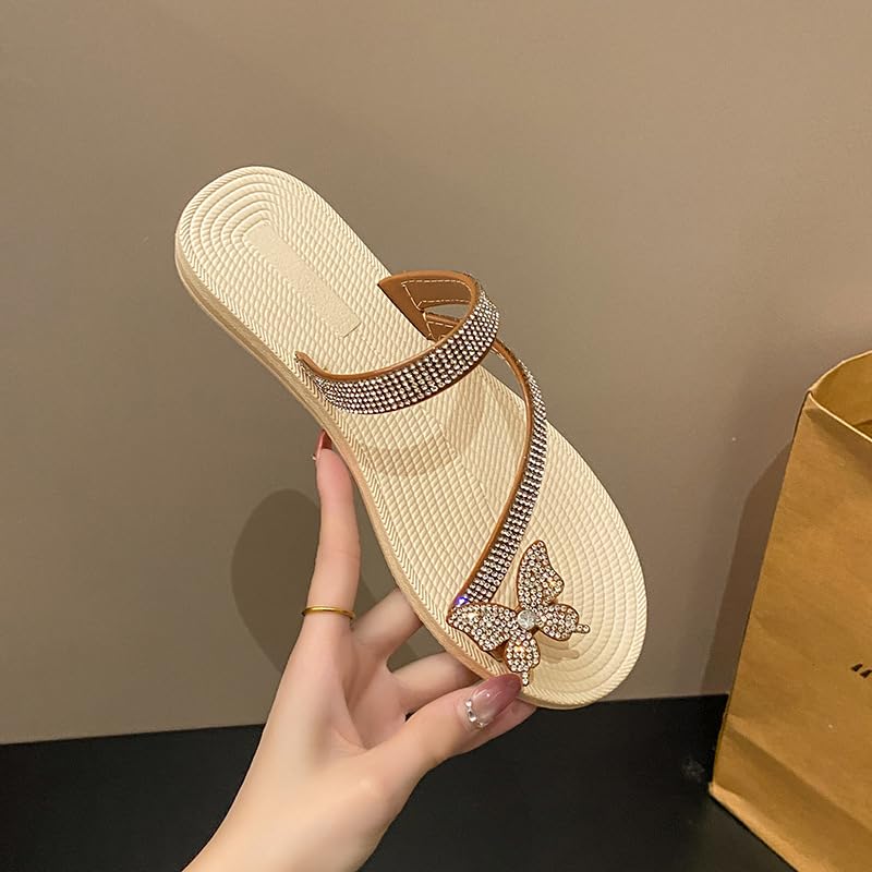Womens Flat Sandals for Womens Summer Slippers Non Slip comfortable Beach Sandals Cute Round Open Toe Beach Slipper3