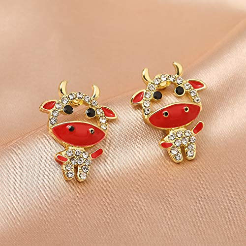 Brincos pendentes de orelha fashion JENPECH | 1 par de brincos de liga de animal fofo para meninas -