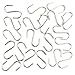 TWING S Hooks Stainless Steel Hanging Hooks S Shaped, Fishing Lure, Jewelry and Key Ring Assembly Set of 100PCS