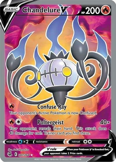 Chandelure V - 247264 - Full Art Ultra Rare - Espada y escudo - Fusion Strike
