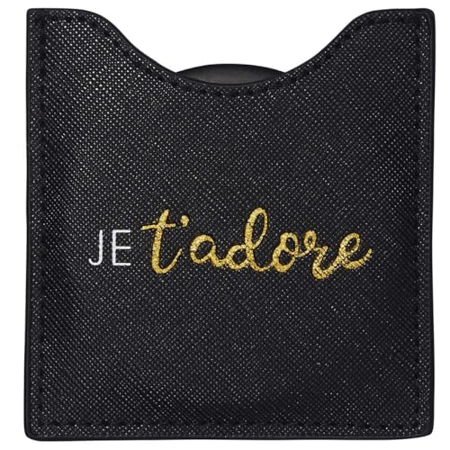 DRAEGER PARIS 1886 Espejo Redondo de Bolsillo para Llevar a Cualquier Lugar, cumpleaños, para Cualquier ocasión, 8.5 x 8 cm