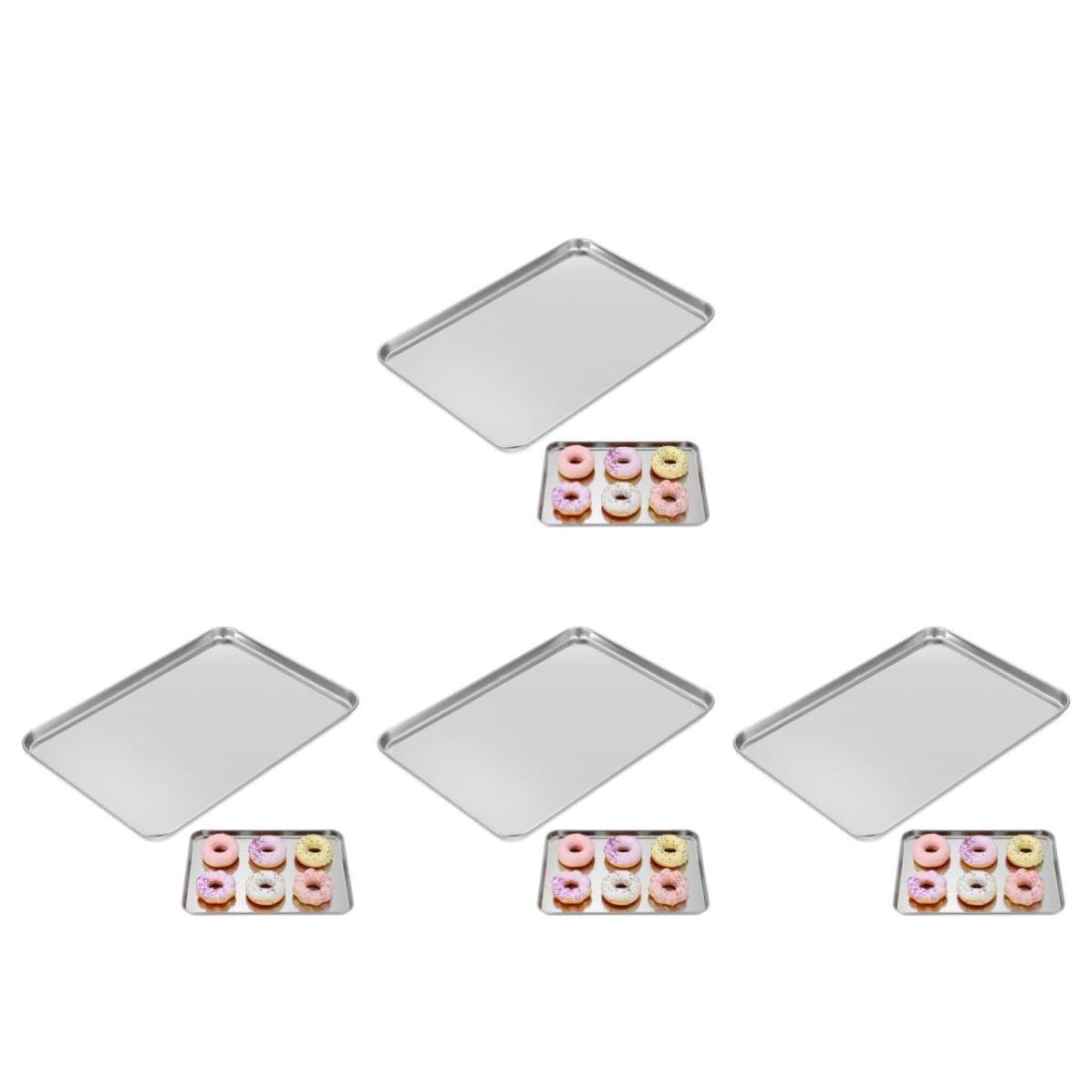 4 Pièces Plaque de Service Rectangulaire Couvercle