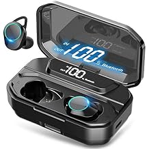 [Xmythorig Ultimate] True Wireless Earbuds Bluetooth 5.0 Headphones, IPX7 Waterproof Earphones for Sports, 160H Playtime w/ 3300mAh Charging Case, 3D Stereo Audio Touch Control in-Ear Headset w/Mic