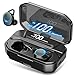 [2019 Ultimate] True Wireless Earbuds Bluetooth 5.0 Headphones, IPX7 Waterproof Earphones for Sports, 110H Playtime w/ 3300mAh Charging Case, 3D Stereo Audio Touch Control in-Ear Headset w/Mic