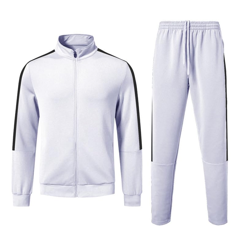 Herren-Trainingsanzüge, 2-teiliges Outfit, aktiv, durchgehender Reißverschluss, Sport-Jogging-Set, langärmelig, Trainingsanzüge, athletisch, Laufanzüge