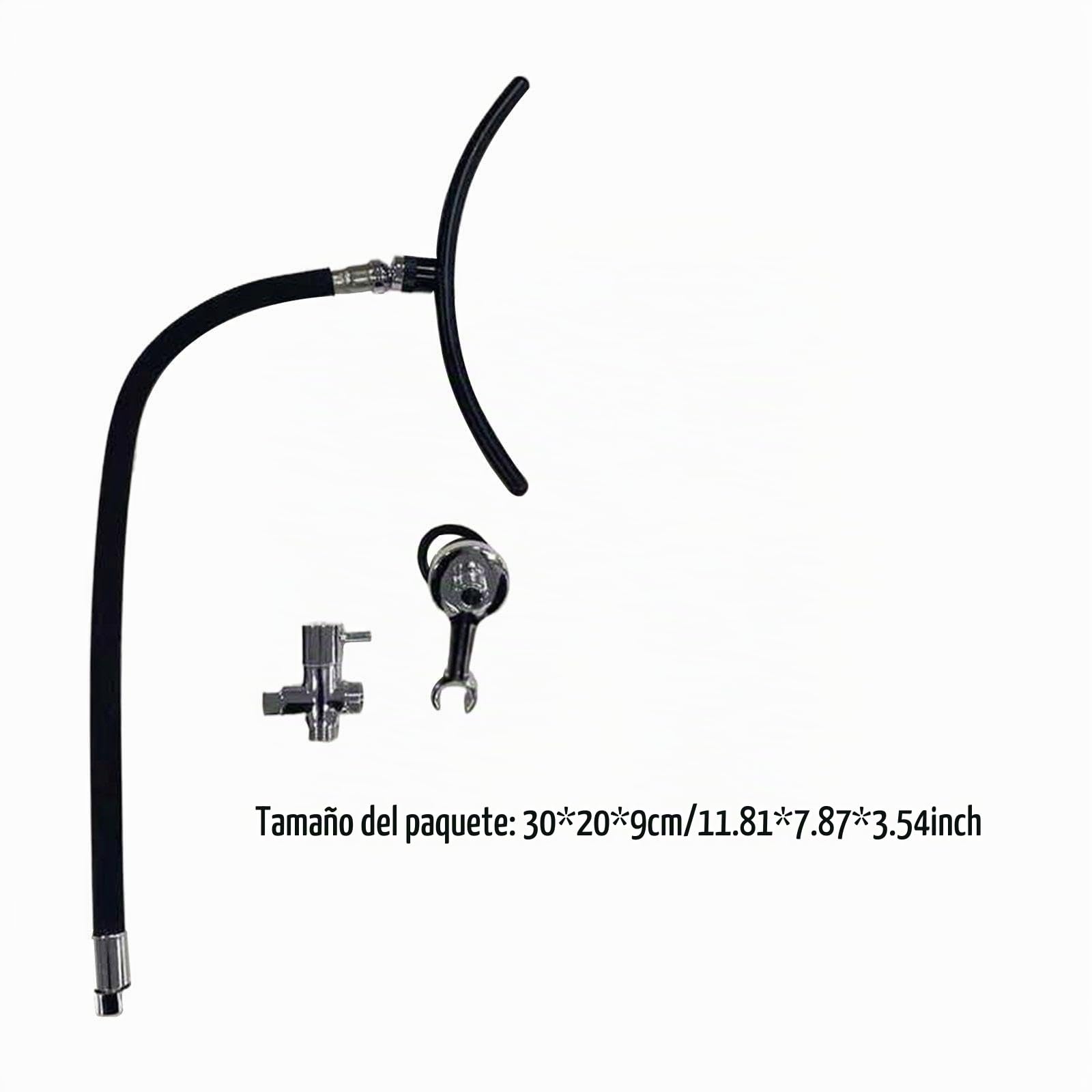 Cabezal de ducha con marco para equipo de spa, cascada, profesional- Marco Ajustable en Acero Inoxidable, con accesorios ajustables para salón de spa, Style a