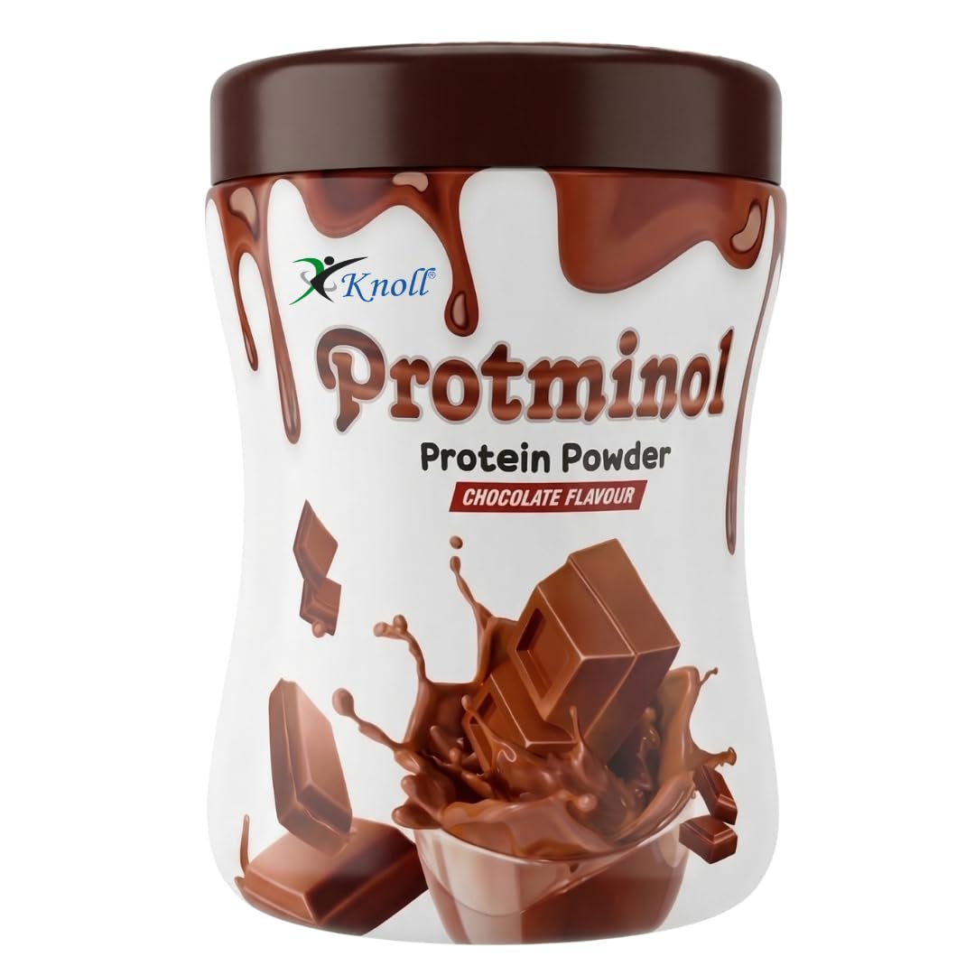 Knoll Healthcare Protminol Protein Powder Chocolate Flavour Daily Nutrition Supplement for Energy | Growth & Immunity Supports Active Lifestyle | Muscle Strength & Wellness for Teens & Adults | 200g-picture-33