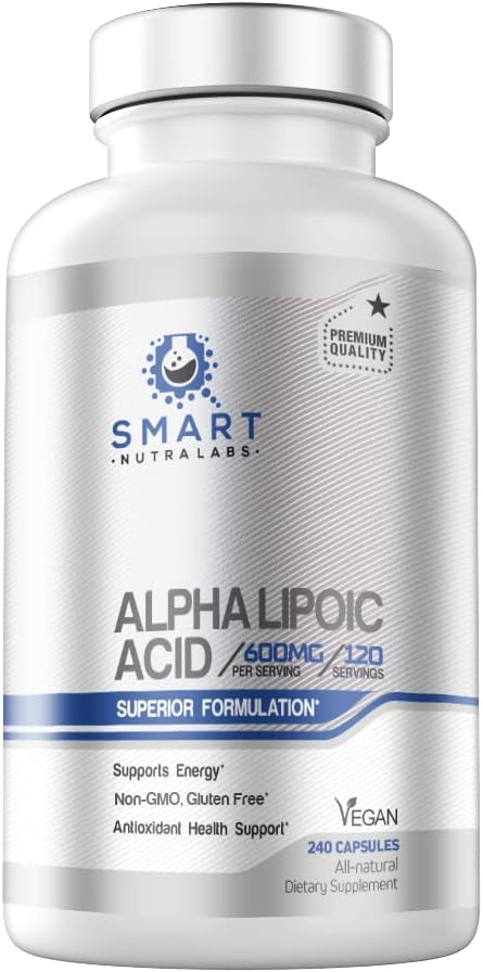 Alpha Lipoic Acid 600mg Per Serving, 240 Vegan Capsules- Gluten Free, Pure Non-GMO ALA- Supports Energy & Anti Oxidant - Image 2