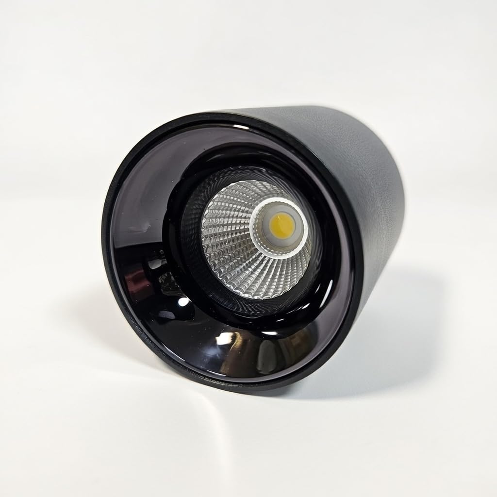 Amor COB Cylinder Surface Light (15 Watt, Black Body with Black Reflector) (Natural White (4000k)-image-31