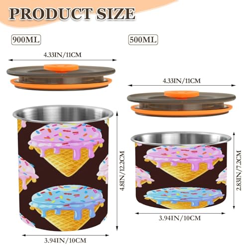 Envase Hermético para Café de Acero Inoxidable 30 oz miniatura 2