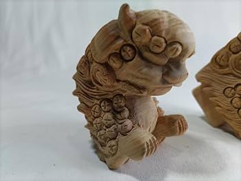 獅子鼻1.5寸　社寺仏閣、神輿、山車彫刻、1組（阿吽２体） Amazon.co.jp: 獅子鼻1.5寸 社寺仏閣、神輿、山車彫刻、1組