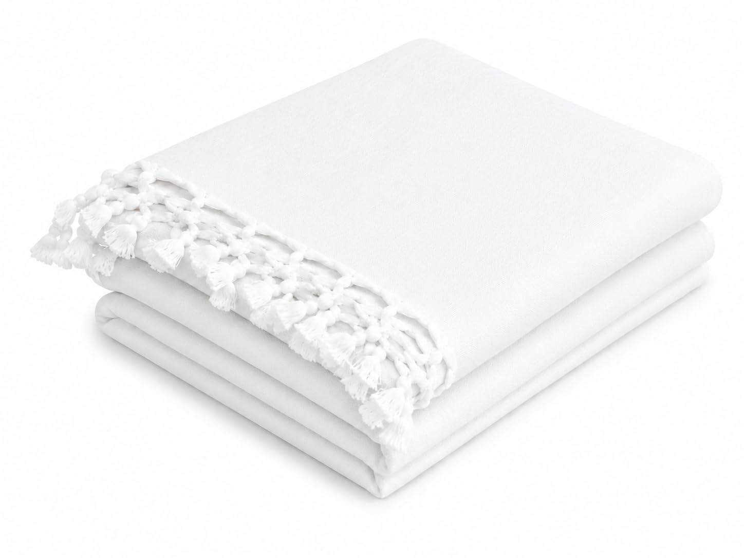 EthnicAlive Bhagalpuri Single Soft Silk Chadar | Odhne Wali Chadar | Lightweight and Breathable Chaddar for Sleeping | Plain Summer Blanket Ac Rooms (White)-image-0