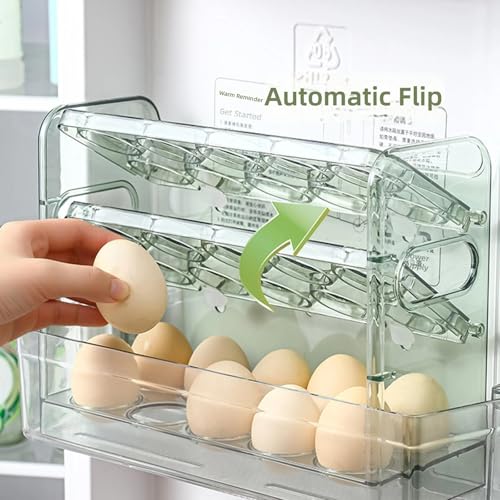 Guardahuevos transparente y compacto compatible con baldas y puertas de nevera 6