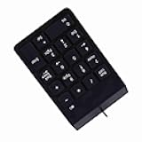 Sanpyl USB Numeric Keypad Mini Number Pad Numpad Integrated Tilt Design for Comfortable Usage Compatible with Most Computers for Spreadsheet Users