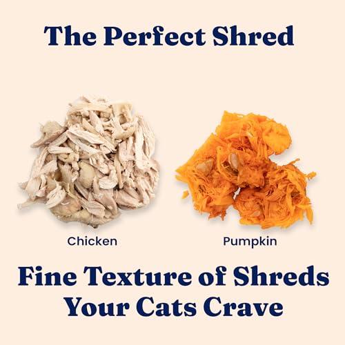 Image of Solid Gold Wet Cat Food Shreds in Gravy - Healthy Canned Cat Food Made w /Real Chicken & Pumpkin Shreds, Vitamins & Minerals - Grain Free & Gluten Free Canned Meals for Cats & Kittens - 24ct /3oz Can