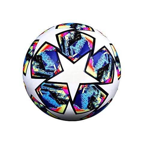 LUFEIS 2020 Champions League Football Fans Fan Item Football Lovers Gift Regular No. 5 Ball, Football Hybrid Training Training Balls for Boys Birthday Gift Indoor and Outdoor Cover