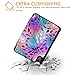 Hi Space for iPad Mini 6 Case 2021 8.3 inch with Pencil Holder, Colorful Leaf Trifold Stand Protective Shockproof for iPad Mini 6th Generation Cover Auto Sleep Wake for A2567 A2568 A2569