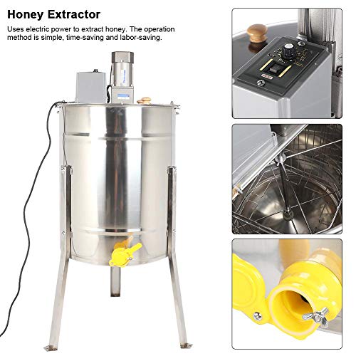 Jacksking Honey Extractor, Stainless Steel Electric Bee Honey Extractor Honey Centrifuge Machine Beekeeping Equipment Tool(#3)