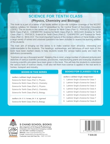 Image of Lakhmir Singh Science Class 10 Chemistry Part 2 (2026-27 For CBSE Board Exams) | As Per NCERT & CBSE Syllabus | Complete Chemistry Study for School Exams | NCERT Questions & Answers, CBQs, Solved Board Papers & Exercises - Science Grade 10