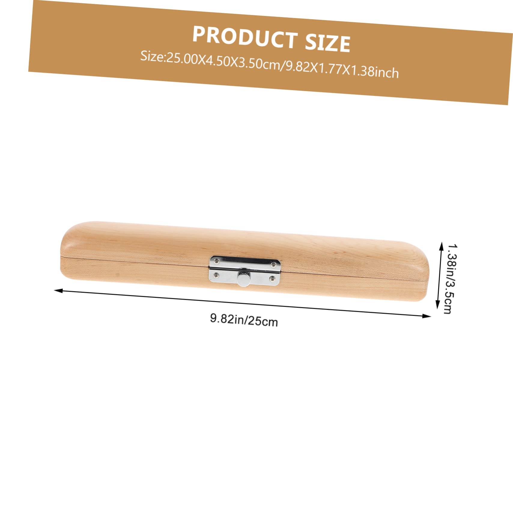 EPIGEIST 1pc Box Flute Head Storage Holder Lightweight Flute Head Protector Practical for Travel Chic Design Durable Khaki