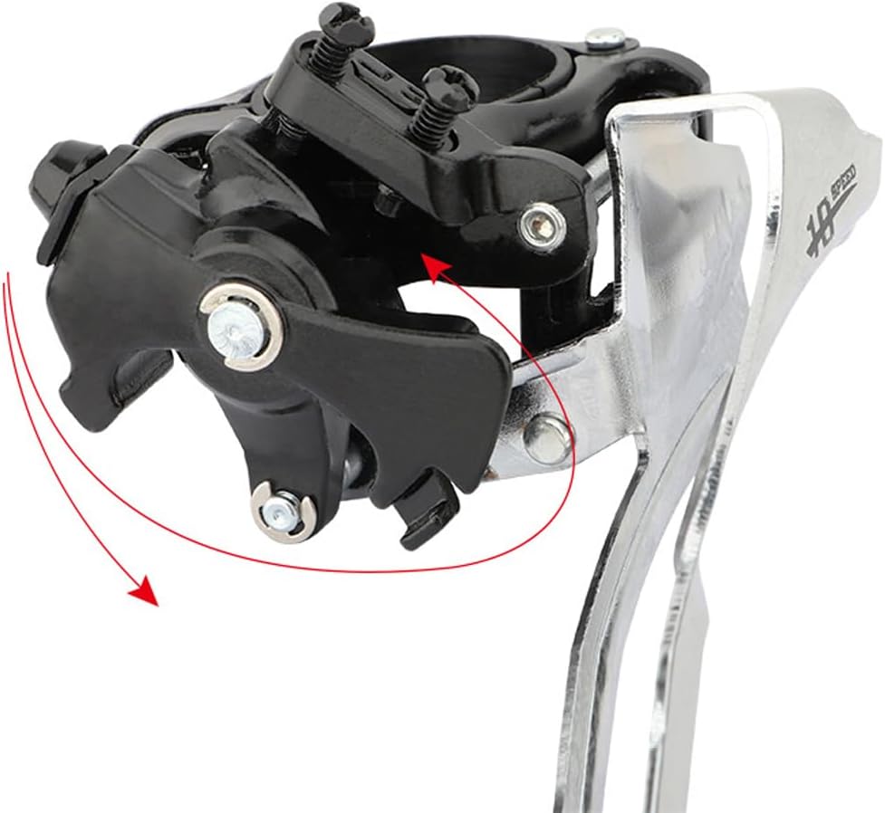 Front derailleur, 3-Speed Bicycle derailleur Compatible with 31.8 / 34.9mm Tube Diameter for MTB Mountain Bike (7/8/9 Speed)