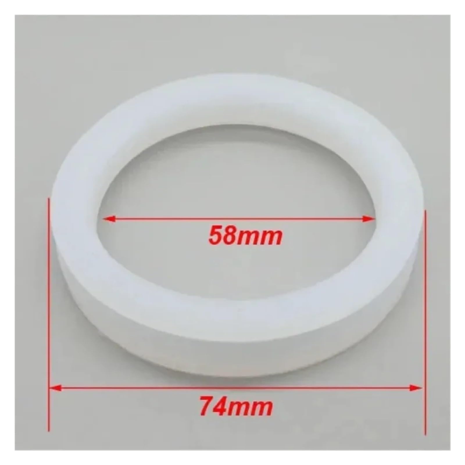 10 Uds. Anillo tórico de Sellado de Gel de sílice de Silicona for Calentador de Agua Solar Tubo de vacío Anillo de Goma de Silicona Junta de Goma de Sellado(ID58mm)