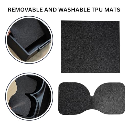 Image of Rear Centre Console Storage Organizer for Jimny - Dual Bottle Holder & Utility Compartment