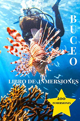 Libro de Inmersiones Buceo: Pez León | Cuaderno de inmersión para buceadores | 200 inmersiones