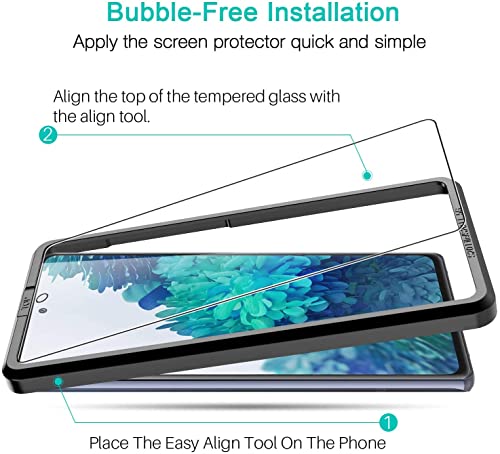 Samsung Galaxy S20 FE Panzerglas 3 Stück Schutzfolie für 4G/5G Modelle
