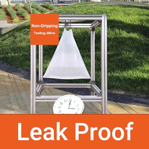 Image of Perfect Fits Code J 100 Count Compatible with simpIehuman Code J 1.2 Mil THICK 200 Count 8-12 Gallon White Garbage Can Liners Reinforced Drawstring Plastic Trash Bags PERFECT FIT & GRAND SAVE