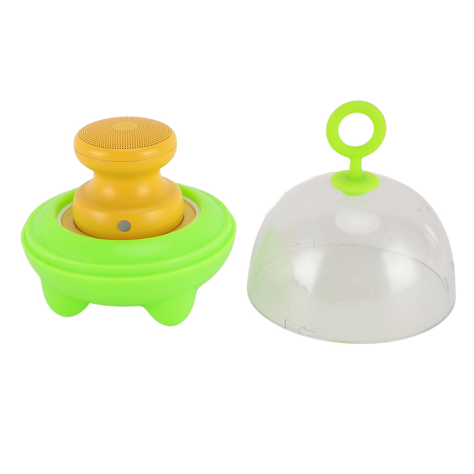 Acouto Portable Speaker with Magnetic Base Compact Speaker for Cam - Powerful Sound Speaker for Outdoor S Yellow