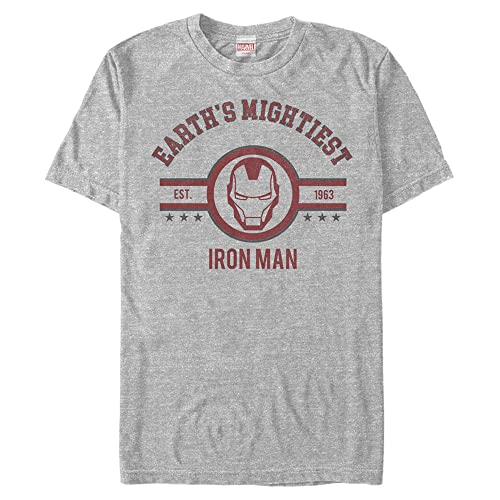 T-shirt Iron Man Marvel grand taille 3XL coloris gris chiné pour homme
