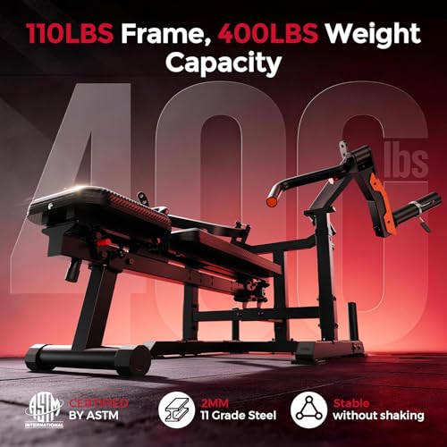 Image of FEIERDUN SO2 Chest Press Machine, Heavy-Duty Bench Press Machine with 4-Level Adjustable Independent Converging Arms, Unique Adjust Bench Design, Strength Training Equipment