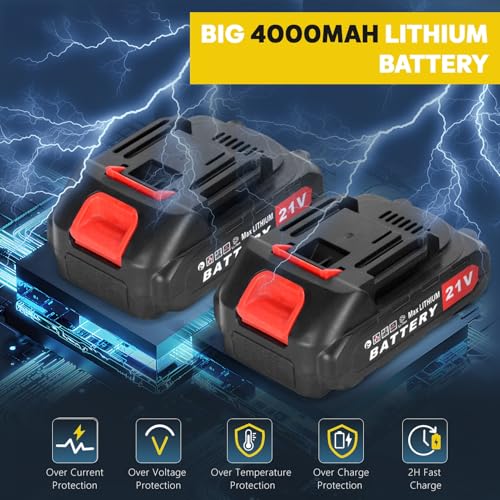 2 in 1 Brushless Cordless 6-inch Pole Saw & Mini Chainsaw with 2 Battery,Chain Saw with Extension Pole,21V Battery Electric Polesaw for Tree Trimming Pruning,Fast Delivery from USA US