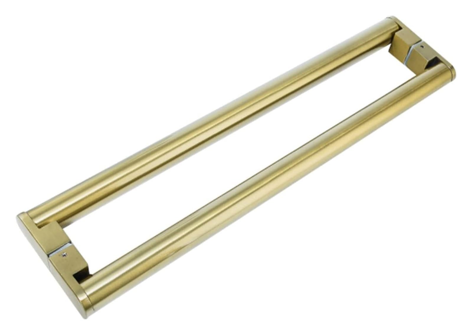 Lqzaxsrdr Gold#1 Sliding Barn Door Handle, Barn Door Sliding Handle Long Base Gate Pull 2-Sided Glass Shower Black Gold 60-150Cm(,Length 100Cm(39.4Inch))