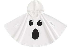 Toddler Baby Girl Boy Halloween Outfits: Ghost Cloak Cape Party Hoodie Poncho