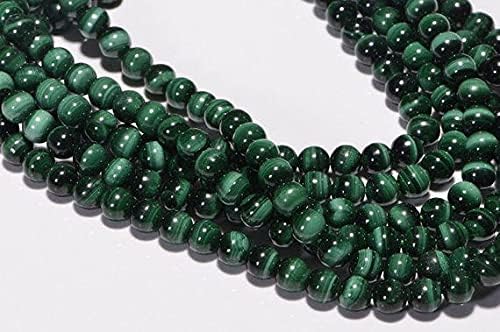 Malachite 5mm perles naturelles pour création de bijoux et loisirs créatifs - 5