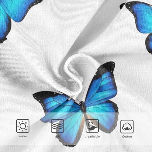 Blue Butterflies White Toddlers Underwear Floral 2t Cotton Panties Little Girl Colorful Kids Undies Briefs3