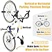 CyclingDeal Road Bike 23-28mm Width Tire Bicycle Clip Storage Wall Mount Rack - Premium Quality Clip for Outdoor & Indoor - Safe & Secure for Storing Road Hybrid Bikes in Garage or Home - Pack of 2