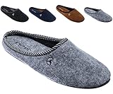 estrogen  ESTRO REX Herren LuxusSchuhe Filz HausPantoffeln Hausschuhe- Gr. 42 EU, Grau