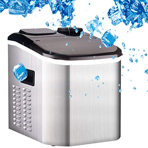 Máquina portátil para hacer hielo, 48 lbs/24h, 24 cubos miniatura 1