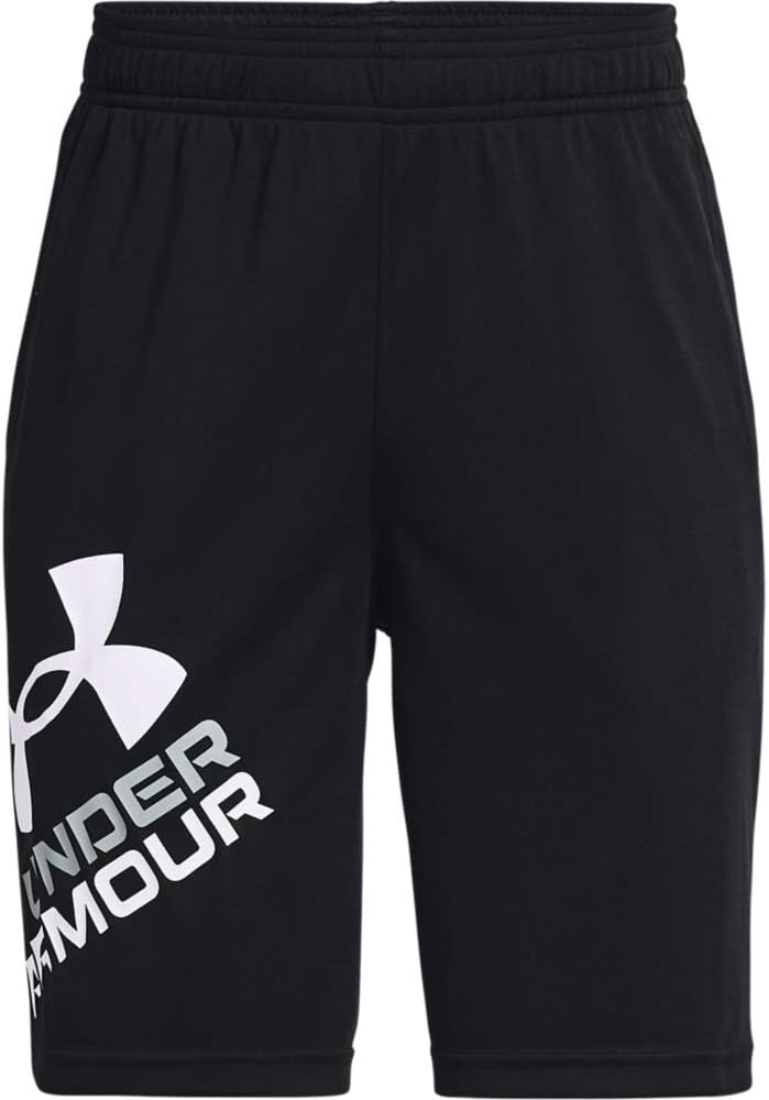 Ua Prototype 2.0 Logo Boy's Shorts, Black,Size 8 Years