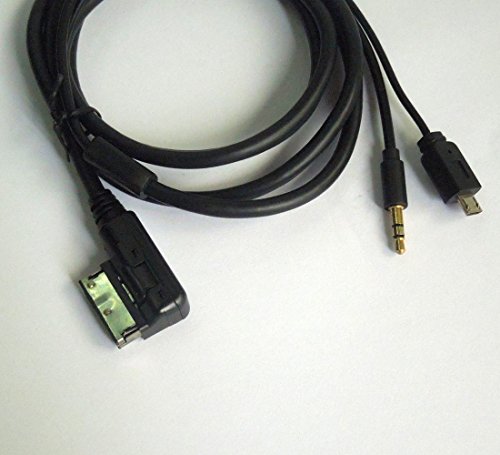 Car Android Micro System Phone AMI Music Interface Charger Aux Cable Compatible with Mercedes Benz C63 E200l CLS Class E Class ML Class S SL SLK GL GLK R W Class
