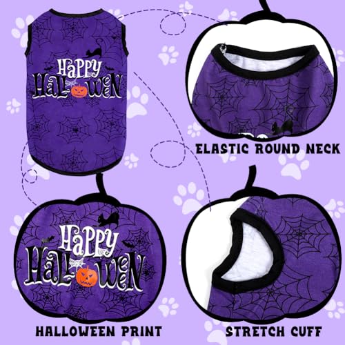 Camiseta de algodón para perro Halloween tamaño L miniatura 5