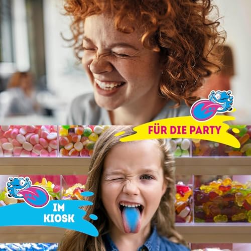 Center Shock Zungenmaler Pillow, Box mit 100 Kaugummis, Extra saurer mit Füllung, geeignet für Geburtstag, Pinata… – Ansicht 5