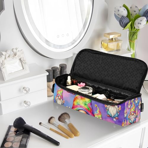 Organizador 2 en 1 para herramientas de cabello con estera resistente al calor, impermeable y portátil, bolsa de viaje abierta para planchas, alisadoras, rizadores, funda divertida para mujer miniatura 7