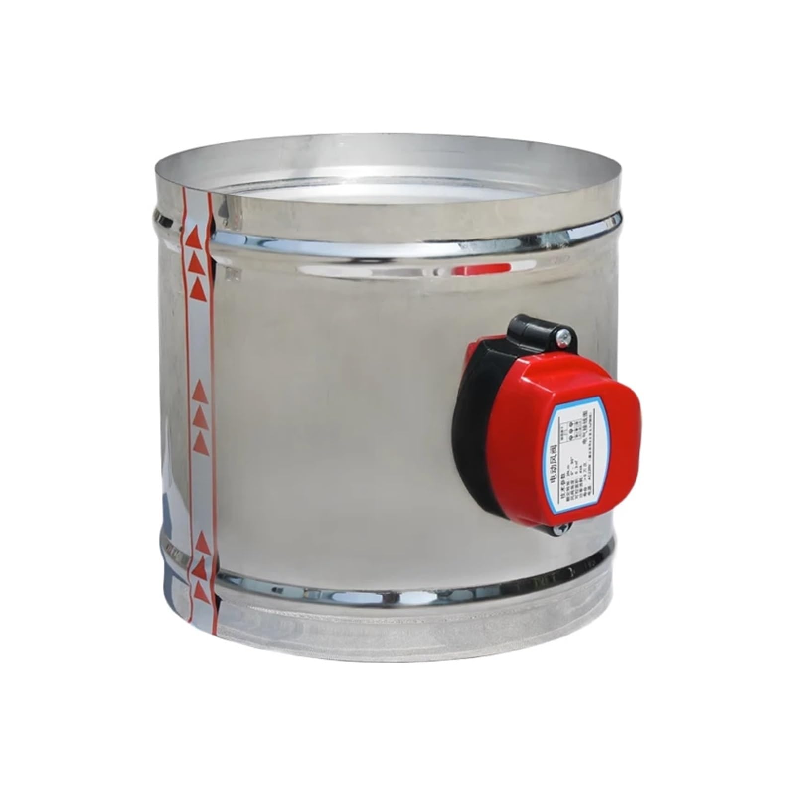 RCGKNNMUZ 150mm Stainless Steel air Damper Valve 220V Electric air Duct Motorized Damper for 6" Ventilation Pipe Valve