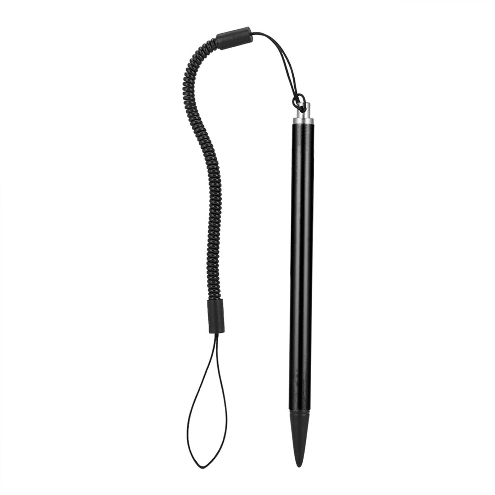 Cocoarm Lápiz Táctil para Pantalla con Cuerda de Resorte, Lápiz óptico Resistivo para PDA y Navegador, Ideal para Prevenir Arañazos y Escribir en Pantallas Táctiles (Black)