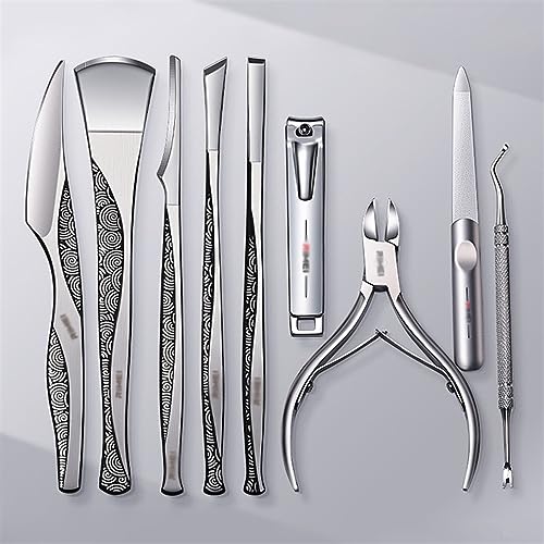 Kit de cortaúñas profesionales de acero inoxidable para el cuidado de los pies 4
